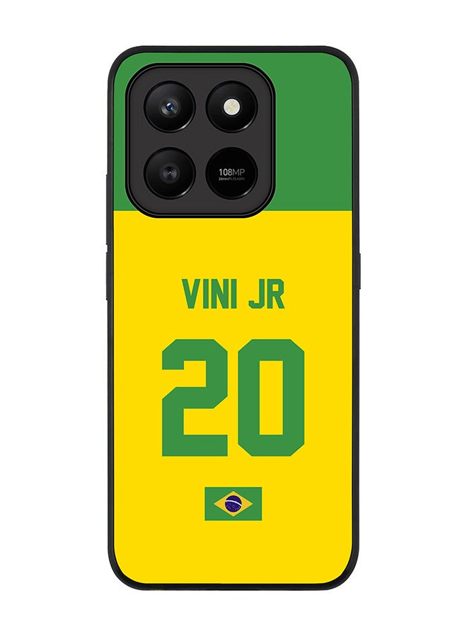 For Honor X7d 4G / X7d 5G / 400 Smart Case,Slim fit Camera Protection, Shockproof Thin Phone cover  - Football - Brazil,  Vini Jr